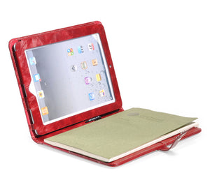 iPad portfolio case with noteblock space (Red)