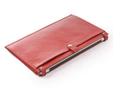Simple style Chromebook Leather Sleeve case, Red