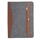Wool Felt Leather Organizer Portfolio for 13.5 inch Surface Book/13-inch MacBook and your Cellphone, Document
