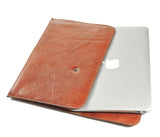 Leather case for Macbook Air 11" and 13" (Vermilion)