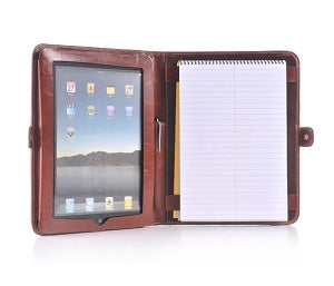 Leather iPad Portfolio Case with A5 Notepad