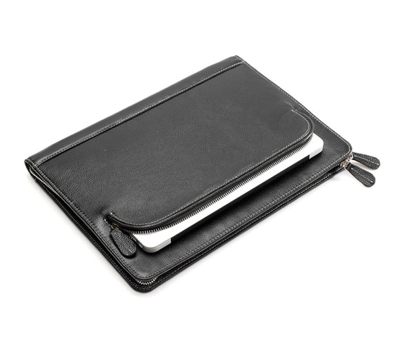 Oversized Padfolio Case with outside Pocket for Ultrabook