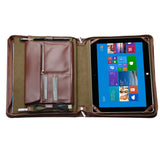 Leather Business Portfolio Professional Organizer A4 Document Folder Notepad Padfolio Case for the New Surface Pro 4/5/6/7/8